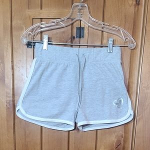 Total girl brand size med grey shorts with sliver heart